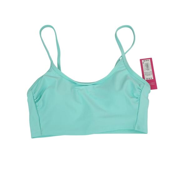 Juniors' Longline Bikini Top - Xhilaration Mint Green S (0-2) - Picture 1 of 5